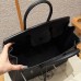 Hermes Replica Handbag Store 30 in Black Togo Leather PHW