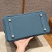 Hermes Replica Handbag Store 30 in Blue Jean Togo Leather PHW