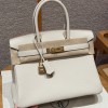 Hermes Replica Handbag Store 30 in Craie Togo Leather GHW