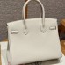 Hermes Replica Handbag Store 30 in Craie Togo Leather GHW