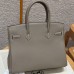 Hermes Replica Handbag Store 30 in Etoupe Togo Leather PHW