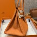 Hermes Replica Handbag Store 30 in Orange Togo Leather PHW Hermes Replica Handbag Store 30 in Orange Togo Leather PHW