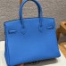 Hermes Replica Handbag Store 30 in Blue Zalige Togo Leather PHW