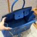 Hermes Replica Handbag Store 30 in Blue Zalige Togo Leather PHW