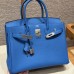 Hermes Replica Handbag Store 30 in Blue Zalige Togo Leather PHW