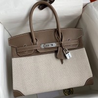 Replica Hermes Replica Handbag Store 30 Bag In Toile Tourterelle Replica Hermes Replica Handbag Store 30 Bag In Toile