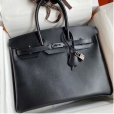 Replica Hermes Box Black Replica Handbag Store 35cm Bag