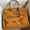 Hermes Cargo Replica Handbag Store 35cm Limited-edition Bag In Sesame Canvas