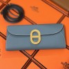Hermes Chaine D'Ancre To Go in Blue Jean Epsom Leather GHW