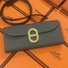 Hermes Chaine D'Ancre To Go in Etain Epsom Leather GHW