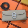 Hermes Chaine D'Ancre To Go in Grey Epsom Leather PHW