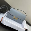 Hermes Constance Long To Go Wallet in Bleu Lin Epsom Leather GHW