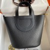Hermes In The Loop 18 Bag in Black Clemence Leather
