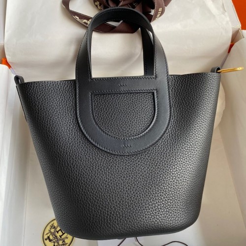 Replica Hermes In The Loop 18 Black Bag