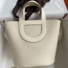 Hermes In The Loop 18 Bag in Craie Clemence Leather