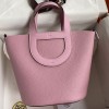 Hermes In The Loop 18 Bag in Mauve Sylvestre Clemence Leather