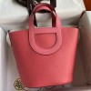 Hermes In The Loop 18 Bag in Rose Lipstick Clemence Leather