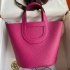 Hermes In The Loop 18 Bag in Rose Purple Clemence Leather