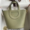 Hermes In The Loop 18 Bag in Sauge Clemence Leather