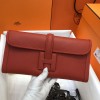 Hermes Jige Elan 29 Clutch In Red Epsom Leather
