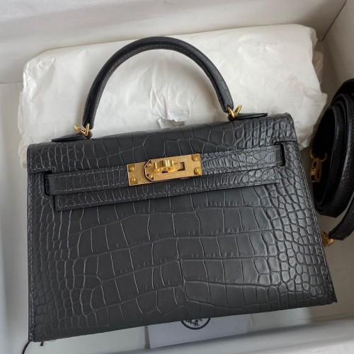 Hermes Kelly Mini II 19cm Crocodile Bag Replica Replica Hermes Kelly Mini II 19cm Crocodile Bag