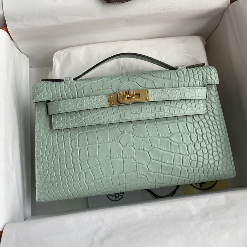 Replica Hermes Mini Kelly 22cm Crocodile Bag
