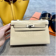 Replica Hermes Mini Kelly 22cm Crocodile Bag