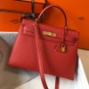 Hermes Kelly 32cm Bag in Epsom Leather Red