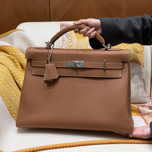 Best replica Hermes kelly 42 maxi handbags in togo leather