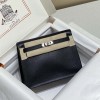Hermes Kelly Danse Evercolor Bag Black PHW