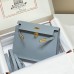 Replica Hermes Kelly Danse Evercolor Bag Blue Lin Replica Hermes Kelly Danse Bag