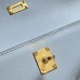 Replica Hermes Kelly Danse Evercolor Bag Blue Lin Replica Hermes Kelly Danse Bag