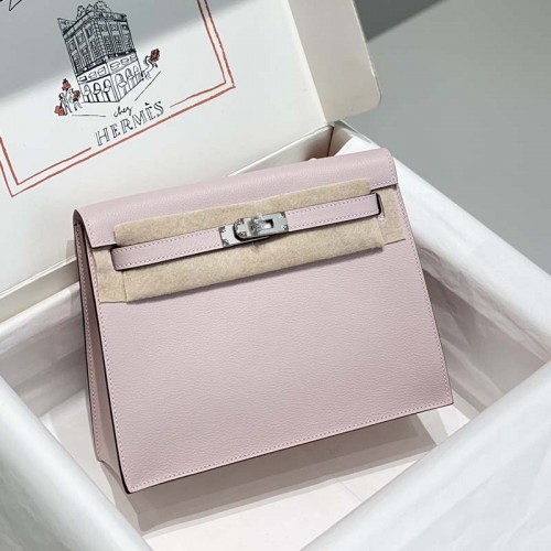 Replica Hermes Kelly Danse Evercolor Bag Mauve Pale Replica Hermes Kelly Danse Bag