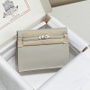 Hermes Kelly Danse Evercolor Bag Pearl Gray PHW