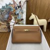 Hermes Kelly Elan Chevre Gold GHW