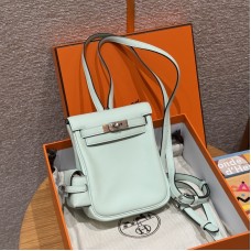 Replica Hermes Kelly Jump Backpack in Vert Peppermint Swift - Top high quality replica