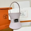 Hermes Mini Medor Bag in Mauve Pale Epsom Leather