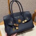 Hermes Shoulder Replica Handbag Store 29 in Blue Presse Evercolor Leather