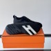 Replica Hermes Bouncing Sneaker side view, black leather with signature H detail