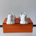 Heel counter and pull tab on Replica Hermes Bouncing Sneaker