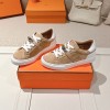 Hermes Beige Suede Day Sneaker