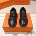 Replica Hermes Day Sneaker front view with leather stitching details